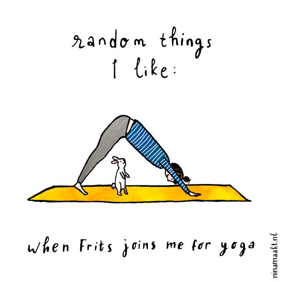yoga ninamaakt adriene frits konijn